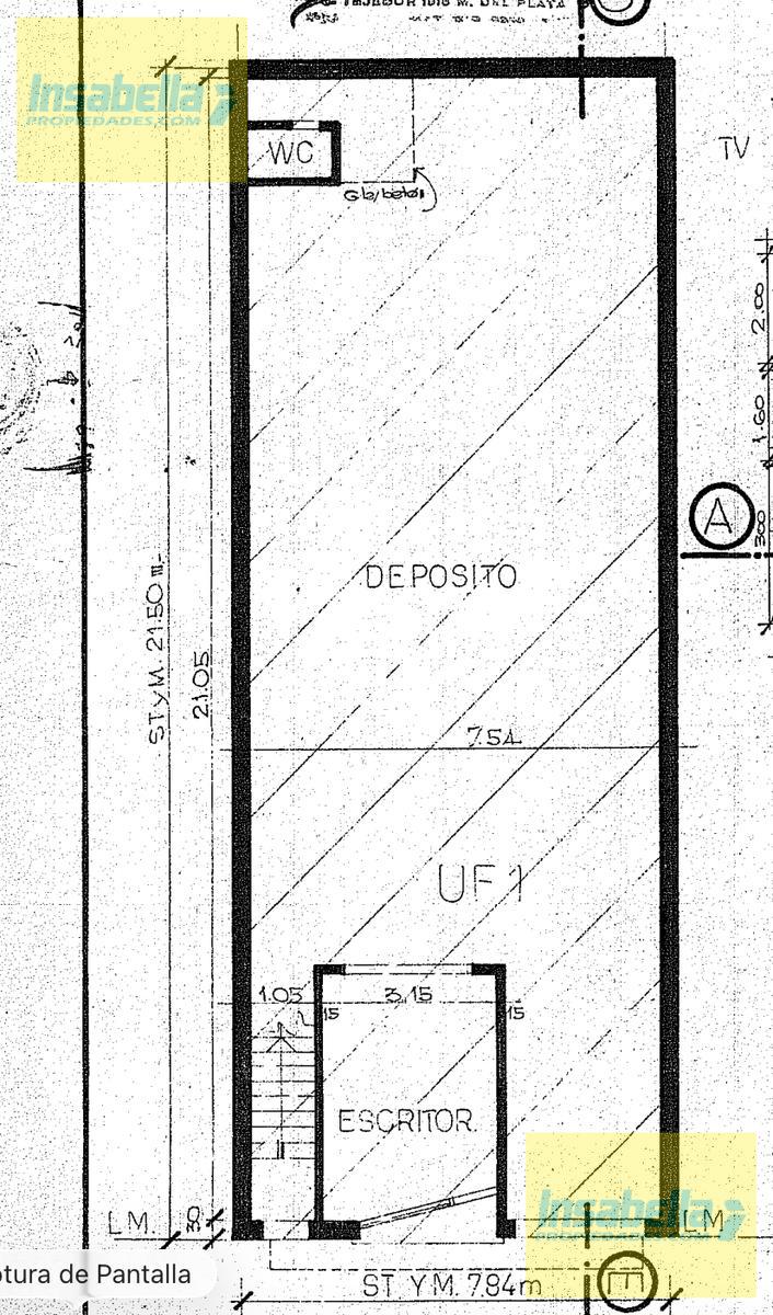 Plano notarial original del inmueble
